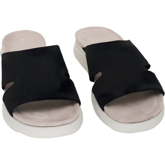 Easy Spirit Amari Sporty Slide Comfort Sandals Black Women US 10M - Picture 1 of 6